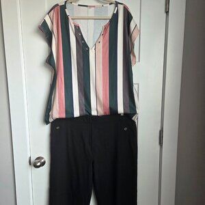 Cropped Pants/Short Sleeve Shirt